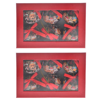 2x 6pc Gibson Gifts Dogs & Cats Christmas Tree Decoration Baubles 80x230x160mm