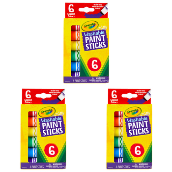 18pc Crayola Kids/Childrens Creative Washable Paint Sticks 36m+