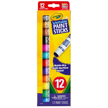 12pc Crayola Washable Paint Sticks Kids/Children Art/Craft 6y+