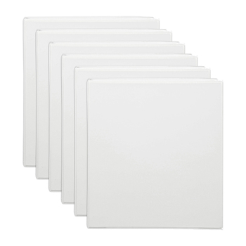 6PK Marbig Clearview 2 D-Ring Insert Binder A4 File Organiser 38mm - White