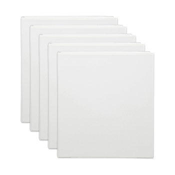 5PK Marbig PP Clearview 2 D-Ring 38mm A4 Insert Binder File Organiser - White