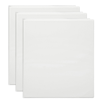 3PK Marbig Clearview 4 D-Ring Insert Binder A4 File Organiser 38mm - White