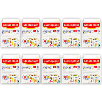 100pc Elastoplast Sensitive Kids/Infants Plasters XL 6x7cm