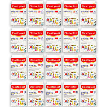 200pc Elastoplast Sensitive Kids/Infants Plasters XL 6x7cm