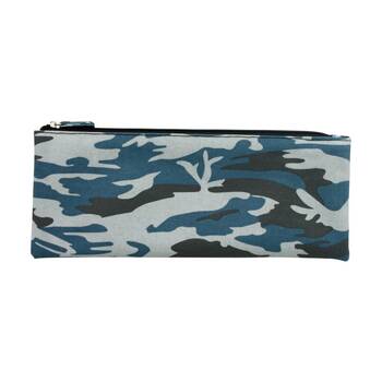 Mister Blue Camo Long Flat Storage Bag Waterproof Pencil Case