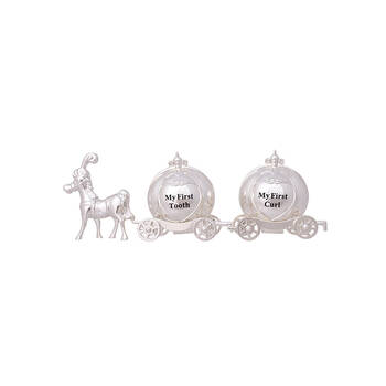 Gibson Gifts Silver Carriage 1st Tooth/Curl Baby/Infant Gift Keepsake
