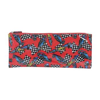 Mister Race Cars Long Flat Storage Bag Waterproof Pencil Case