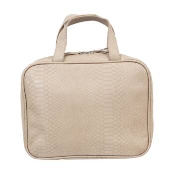 Wicked Sista Moc Croc Hold All Cos Bag Beauty Case Large - Natural