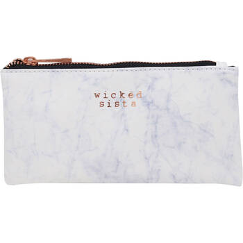 Wicked Sista Moderna Small Flat Womens Purse 20x10cm - Marble