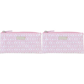 2PK Wicked Sista Majestic Small Flat Purse 20x10cm - Pink