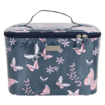 Wicked Sista Butterfly Floral Large 28x20cm Beauty Cosmetic Case
