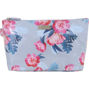 Wicked Sista Peony Blooms Women's Luxe Cosmetic Bag Large
