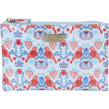 Wicked Sista Love Birds Large 21x14cm Womens Flat Purse