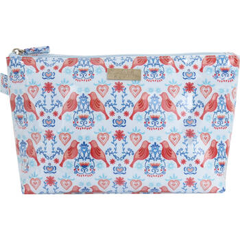 Wicked Sista Love Birds Large Luxe 30x10cm Womens Cosmetic Bag