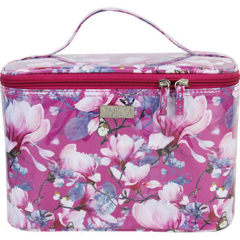 Wicked Sista In Bloom Magenta Beauty Make Up Toiletries/Travel Bag 28x19.5x20cm