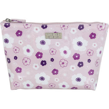 Wicked Sista Seasons Floral Medium Soft A-Line Cosmetic Bag - Pink