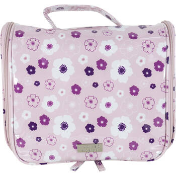 Wicked Sista Seasons Floral Travel Bag w/ Hook 25x21cm - Pink