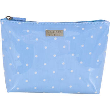 Wicked Sista Polka Medium Soft A-Line Cosmetic Bag 27x17.5cm - Pale Blue