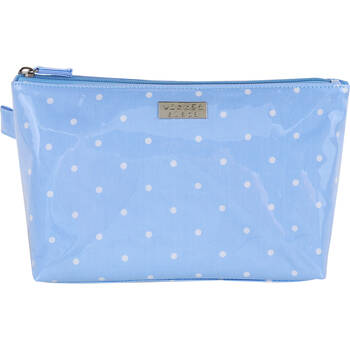 Wicked Sista Polka Large Luxe Cosmetic Bag 30x17cm - Pale Blue