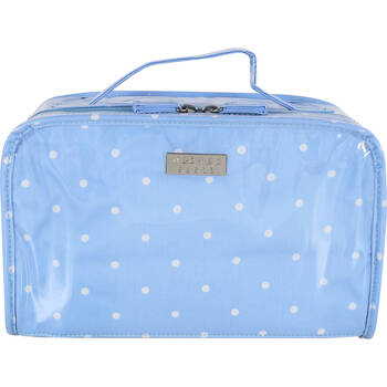 Wicked Sista Polka 2-in-1 Cosmetic Bag Set 28x12cm - Pale Blue