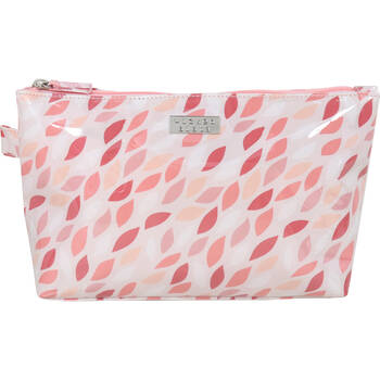 Wicked Sista Coral Leaves Large Luxe Cosmetic Bag 30x17cm