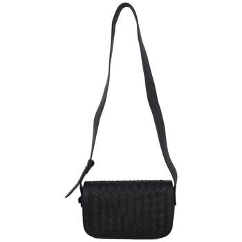 Wicked Sista Sierra Woven Handbag Crossbody Adjustable Strap - Black
