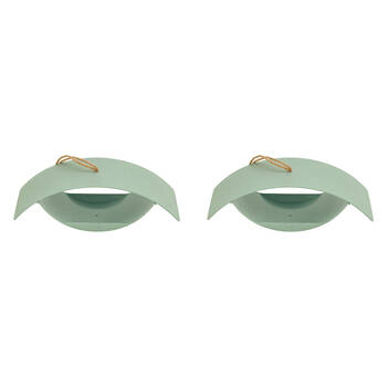 2PK Annabel Trends Bamboo Retro Bird House 33x12cm - Green