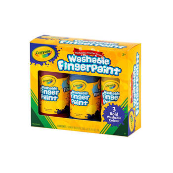 3pc Crayola 236ml Washable Fingerpaints Kids/Toddlers 2y+