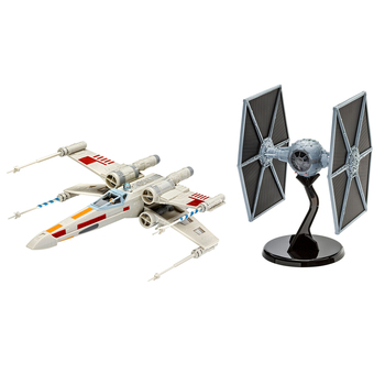 2pc Revell Collector Set Star Wars X-Wing Fighter & Tie Fighter Level 3 10+