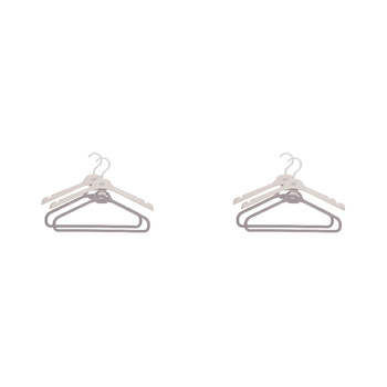 2x 2pc Joseph Joseph Orderly Suit & Coat Wardrobe Hanger Ecru