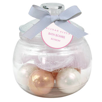 Wicked Sista Metallic Collection Bath Bombs & Netting Sponge 180g