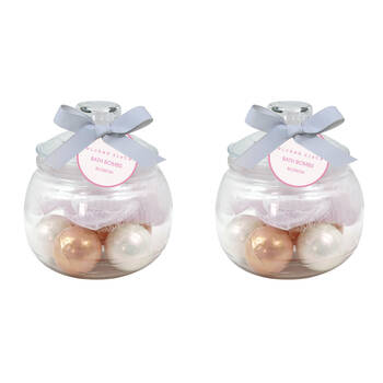 2PK Wicked Sista Metallic Collection Bath Bombs & Netting Sponge 180g