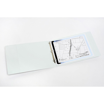 Marbig Clearview 3 D-Ring 32mm A3 Insert Binder Landscape - White