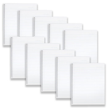 10pc Spirax 592 Writing Notebook School Stationery 22x18cm 120-Pages Yellow