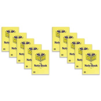2PK 5pc Spirax 595 Spiral A4 Notebook Paper Stationery 120-Pages