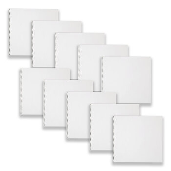 10pc Spirax 578A Sketch Book 25x27cm 32-Pages Yellow