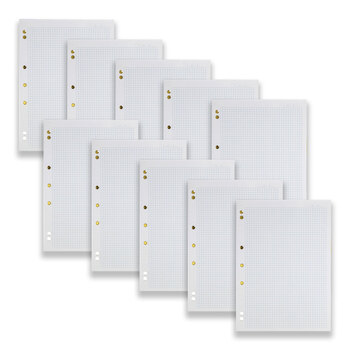 10pc Spirax 805 Graph Pad A4 Stationery 5mm Squares 25-Pages Yellow