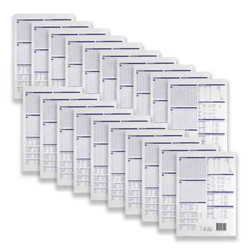 20pc Spirax P118A Exercise Book A5 12mm Ruled 48-Pages Red