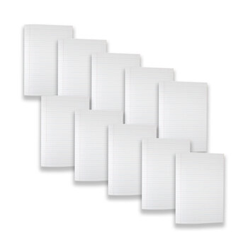 10pc Spirax P191 Exercise Book 225x175 8mm 64-Pages - Yellow