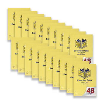 20pc Spirax 203 Exercise Book A4 24mm YR 1 QLD 48-Pages - Yellow