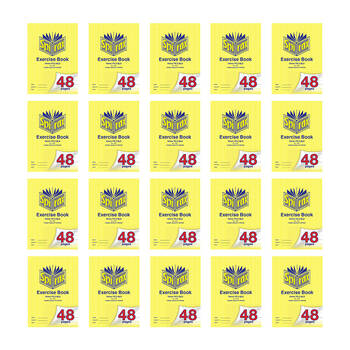 20PK Spirax 204 Exercise Book A4 18mm YR 2 QLD 48 Pages Notebook Yellow