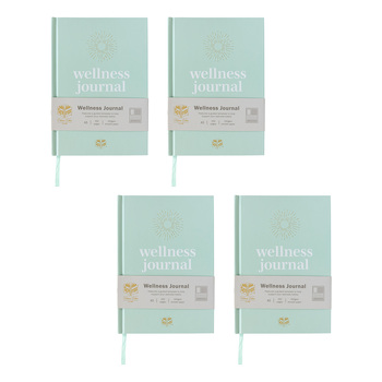 4PK Spirax Platinum Inspo A5 Hardcover Journal 192 Page Wellness