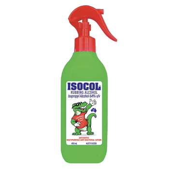 Isocol Antiseptic Antibacterial Rubbing Alcohol Spray 450ml