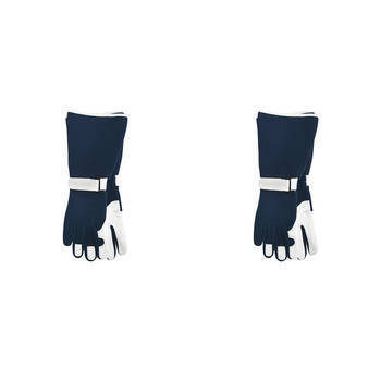 4pc Annabel Trends Sprout Long Sleeve Garden Hand Gloves - Navy