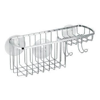 iDesign Gia 26.5cm Stainless Steel Combo Suction Basket