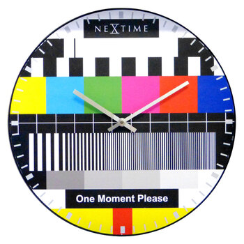 NeXtime 35cm Dome 3162 Testpage Wall Clock