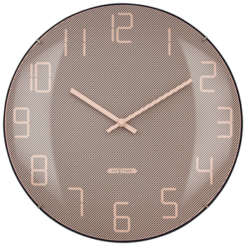 NeXtime Shade Glass Analogue 35cm Wall Clock - Pink