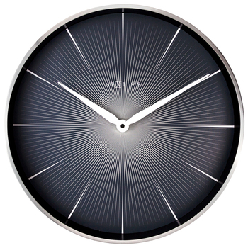 NeXtime 40cm 2 Seconds Silent Non-Ticking Round Wall Clock - Black