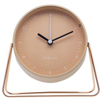 NeXtime Berlin 14x13cm Table Alarm Clock w/ Night Light - Pink