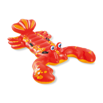 Intex Giant Lobster 213cm Ride-On Inflatable Pool Float Red 3+